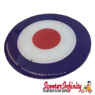 Badge Sticker Domed - Mod Target (75mm, 75mm) Badge Sticker Domed - Mod Target (75mm, 75mm)