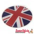 Badge Sticker Domed - Union Jack (75mm, 75mm)