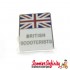 Pin Badge - British Scooterists Union Jack (White)