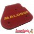 Air Filter Sponge (Malossi, Double Red) (Air Filter Element for O-E Filter Box) (Magaluti 50cc, MBK 50, Yamaha Aerox 50,  Jog R/RR, Neos 50 2 Stroke)