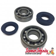Crank, Bearing & Seal Kit (Aprillia, MBK - Yamaha JOG, Aerox and others)