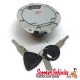 Lockable Locking Fuel Cap (Chrome)  (MBK Nitro 50-100, Yamaha Aerox 50-100)