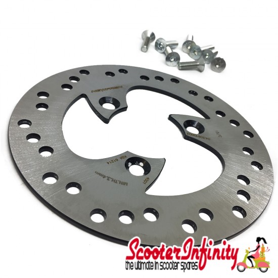 Brake Disc (190mm x 58mm, 3 Hole, Rear) (Aprilia, Derbi, Gilera SKP, Honda, MKB, Piaggio, Yamaha Aerox, Yamaha) Brake Disc (190mm x 58mm, 3 Hole, Rear) (Aprilia, Derbi, Gilera SKP, Honda, MKB, Piaggio, Yamaha Aerox, Yamaha)