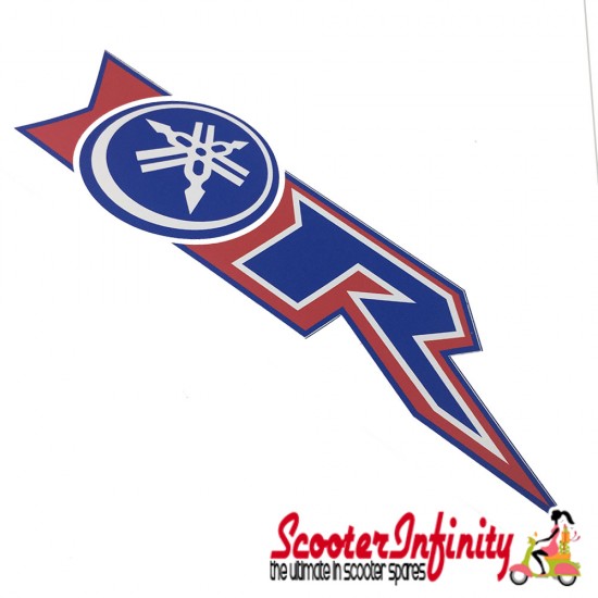 Aerox R Logo Badge Sticker (Red White & Blue) (200mm) (Yamaha Aerox 50-100)