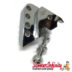 Extension Bracket (Shock Absorber Damper Rear) (Silver) (Aprilia, Benelli, Malaguti, MBK, Yamaha Aerox 50, Jog R, Yamaha)