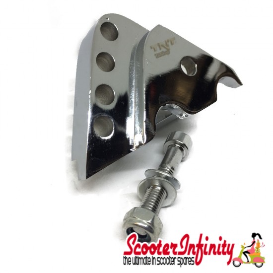 Extension Bracket (Shock Absorber Damper Rear) (Silver) (Aprilia, Benelli, Malaguti, MBK, Yamaha Aerox 50, Jog R, Yamaha)